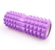 Masāžās Putu Rullis Jogas Fitnesa Pilates muskuļu atslābināšanai 32,5x13cm, Violets | Foam Yoga Massage Roller