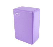 EASY YOGA Jogas Klucis Bloks Paliknis Stabilizācijas Kubs Vingrinājumiem 23x15x10cm Violet | Fitness Cube Yoga Block