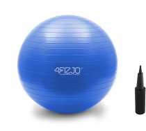 4Fizjo Fitnesa vingrošanas bumba ar pumpi - Zila, 65cm | Exercise Fitness Gym Rehabilitation Ball