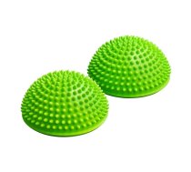 4FIZJO Līdzsvara ezis 2 gab 16cm | Sensory hemisphere with spikes foot massage Green