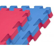 4Fizjo Grīdas Puzles Paklājs Segums Sportam Jogai Fitnesam Vingrošanai Cīņai 100x100x2cm | Puzzle Mat for Yoga Fitness Gym Red / Blue