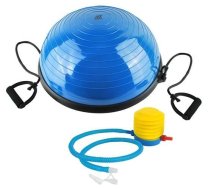 Līdzsvara Balansa Trenažieris Pussfēra Platforma BOSU Bumba ar Espanderiem, Zila | BOSU Balance Trainer Half Ball Dome Platform