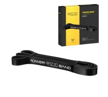 4Fizjo Power Band pretestības gumija 12-17 kg, melna - resistance band, fitness band, strength training