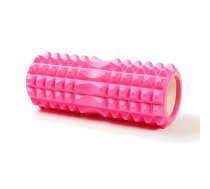 Masāžās Putu Rullis Jogas Fitnesa Pilates muskuļu atslābināšanai 32,5x13cm, Rozā | Foam Yoga Massage Roller