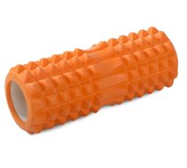 Masāžās Putu Rullis Jogas Fitnesa Pilates muskuļu atslābināšanai 32,5x13cm, Oranžs | Foam Yoga Massage Roller