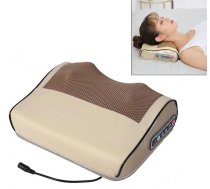 Šiacu Sildošs Kakla Masāžas Spilvens Ķermeņa Masieris, Bēšs | Shiatsu Heated Neck Massage Pillow