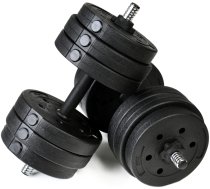 Regulējamās, saliekamās hanteles Funfit Gym & Fitness sportam, fitnesam, spēka treniņiem, 2x15 kg | Adjustable Dumbbells