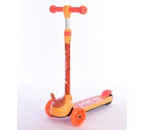 Bērnu Trīsriteņu LED Skrejritenis Skūteris, Oranžs | Kid's Tricycle Scooter