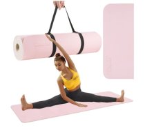 4Fizjo Sporta vingrošanas paklājs, jogas fitnesa TPE paklājiņš - 180x60x1cm, Rozā (Prece ar defektu) | Fitness Yoga Exercise Mat