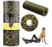 4FIZJO PRO+ Masāžas Putu Rullis Jogas Fitnesa Pilates Muskuļu Veltnis, 45cm | Yoga Fitness Massage Foam Roller