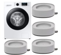 Pretvibrācijas paliktņi sadzīves tehnikai, 4 gab., 7 × 2.5 cm, balti - washing machine accessories