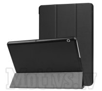 Huawei MediaPad T3 10 9.6" AGS-W09 AGS-L09 Tri-fold Stand Smart Leather Case Cover, black - vāks apvalks pārvalks