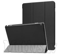 Huawei MediaPad M3 Lite 10 10.1" Bach-L09B Tri-fold Stand Smart Leather Case Cover, black - vāks apvalks pārvalks