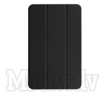 Samsung Galaxy Tab A 2016 10.1" SM-T580 T585 Tri-fold Stand Smart Leather Case Cover, black - vāks apvalks pārvalks