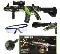 Bērnu rotaļu pistole ar hidrogēla bumbiņām, šautene, blasteris, "Orbeez" lodīšu palaišanas ierīce + brilles | Gel Ball Blaster Hydrogel Gun