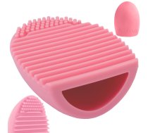 BrushEgg Kosmētikas Otu Silikona Tīrīšanas Līdzeklis Birste, 7x5x3cm, Dažādas krāsas | Silicone Brush Cleaner for Makeup Brushes and Sponges