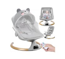 Elektrisks Ergonomisks Bērnu Šūpuļkrēsls NICEKIDS ar Tālvadības Pulti | Ergonomic Baby Bouncer Swing Rocking Chair