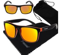 Trizand Polarizētas Sporta Velo Saulesbrilles UV400, Oranžā | Sports Sunglasses Outdoor Sports Cycling Glasses