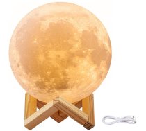 Dekoratīvā Nakts Istabas Lampa 3D Mēness, 8 cm | Night LED Lamp - Moon - night light for bedroom