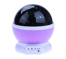 Rotējošā bērnu nakts lampa projektors Star Master | Dream Rotating Night Star Projection Lamp, PURPLE