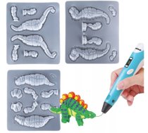 Plastmasas Veidņu Trafaretu Komplekts 3D Drukāšanai Pildspalvai, 9 gab. | Set of 9 Plastic Molds Templates Stencils for 3D Printing Pen