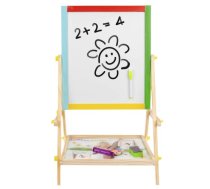 Bērnu Divpusēja Magnētiskā Zīmēšanas Tāfele ar Piederumiem, 65cm | Children's Double-sided Drawing Board