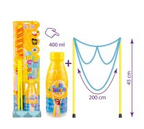 Nūja ar auklu ziepju burbuļu pūšanai + 400 ml burbuļu šķidrums, Komplekts TUBAN | Bubble Making Kit With Bubble Mixture and Wand