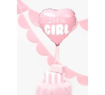 Folijas balons 48cm "It's a girl", rozā l Foil balloon