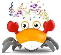 Interaktīva elektroniskā muzikālā rotaļlieta "Skrejošs krabis", Dzeltens | Musical Toy "Running Crab"