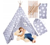 Bērnu Spēļu Tipi Stila Telts Māja Paviljons Vigvams, Pelēks | Teepee Style Kids Play Tent House Wigwam