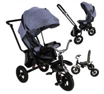 Bērnu Trīsriteņu Ratiņi Ritenis TRIKE FIX V3 Pro, Zils | Kids Baby Bike Tricycle Stroller Buggy