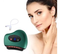 Gua Sha Sejas Kakla Dekoltē Zonas Masieris ar Akumulatoru | Massager for Face and Neck Anti Ageing Gua Sha