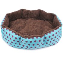 Gulta Dīvāns Guļvieta Kaķim Sunim Dzīvniekam - 35x37cm, Zils | Pet Bed Sofa Sleeping Place for Cat Dog