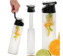 Sporta Tūrisma Ūdens Pudele ar Filtru Nodalījumu Augļiem 800 ml, Melns | Picnic Sport Fitness Fruit Infuser Water Bottle