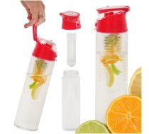 Sporta Tūrisma Ūdens Pudele ar Filtru Nodalījumu Augļiem 800 ml, Sarkans | Picnic Sport Fitness Fruit Infuser Water Bottle