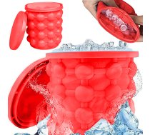 Silikona forma, veidne ledus kubiņu pagatavošanai / Ledus spainis dzērienu dzesēšanai | Ice Cube Maker Silicone Bucket Mold