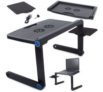 Dzesēšanas Portatīvs Saliekams Datora Laptopa Grāmatas Galds Statīvs Paliktnis Paaugstinājums | Portable Laptop Desktop Table Book Stand