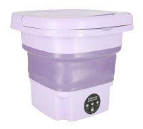 Portatīvā salokāmā veļas mašīna ar augšējo ielādi un centrifūgu, 8 L, lillā - washing machine accessories