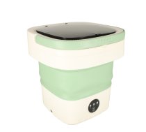 Pārnēsājama saliekama mini veļas mašīna 12L, zaļa - mini washing machine, portable washing machine