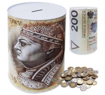 Metāla Naudas Kaste Krājkasīte, Brūns | Metal Piggy Bank Money Box Can