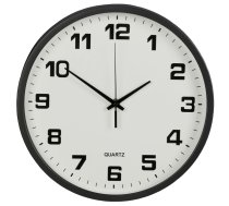 Liels kluss sienas pulkstenis 30 cm, melns - wall clock, silent clock, large clock