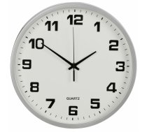 Liels kluss sienas pulkstenis ar sekunžu rādītāju, 30 cm, sudraba - wall clock, silent clock, large clock