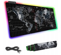 LED Apgaismots Spēļu Datorgalda Klaviatūras Paklājs Peles Paliktnis, 90x40cm | Computer Table Carpet Mat Mouse Pad