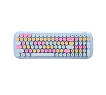 MOFII Candy BT Bezvadu mehāniskā tastatūra klaviatūra ar apgaismojumu Bluetooth/USB, zils | Wireless Mechanical Keyboard With Backlight