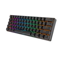 Mehāniskā tastatūra Royal Kludge RK61 RGB, brūns slēdzis (melna) | Mechanical keyboard brown switch