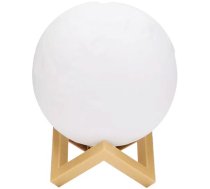Dekoratīvā Nakts lampa 3D Mēness ar Pulti, RGB 8 cm | Night LED Lamp Moon with Remote Control