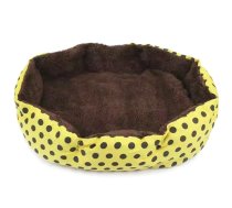 Gulta Dīvāns Guļvieta Kaķim Sunim Dzīvniekam - 35x37cm, Dzeltens | Pet Bed Sofa Sleeping Place for Cat Dog