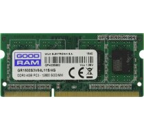 GOODRAM 4GB [1x4GB 1600MHz DDR3 CL11 1.35V SODIMM] | GR1600S3V64L11S/4G | 5908267906613 | PAMGORSOO0039