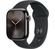 Apple Watch Series 10 GPS + Cellular 46mm Slate Titanium Case | Black Sport Band - S/M | MWYD3ET/A | 195949553868 | ZEG-SMW-APL-706