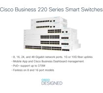 Cisco switch CBS220-24P-4X, 24xGbE RJ45, 4x10GbE SFP+, PoE+, 195W | CBS220-24P-4X-EU-RF | 889728502771